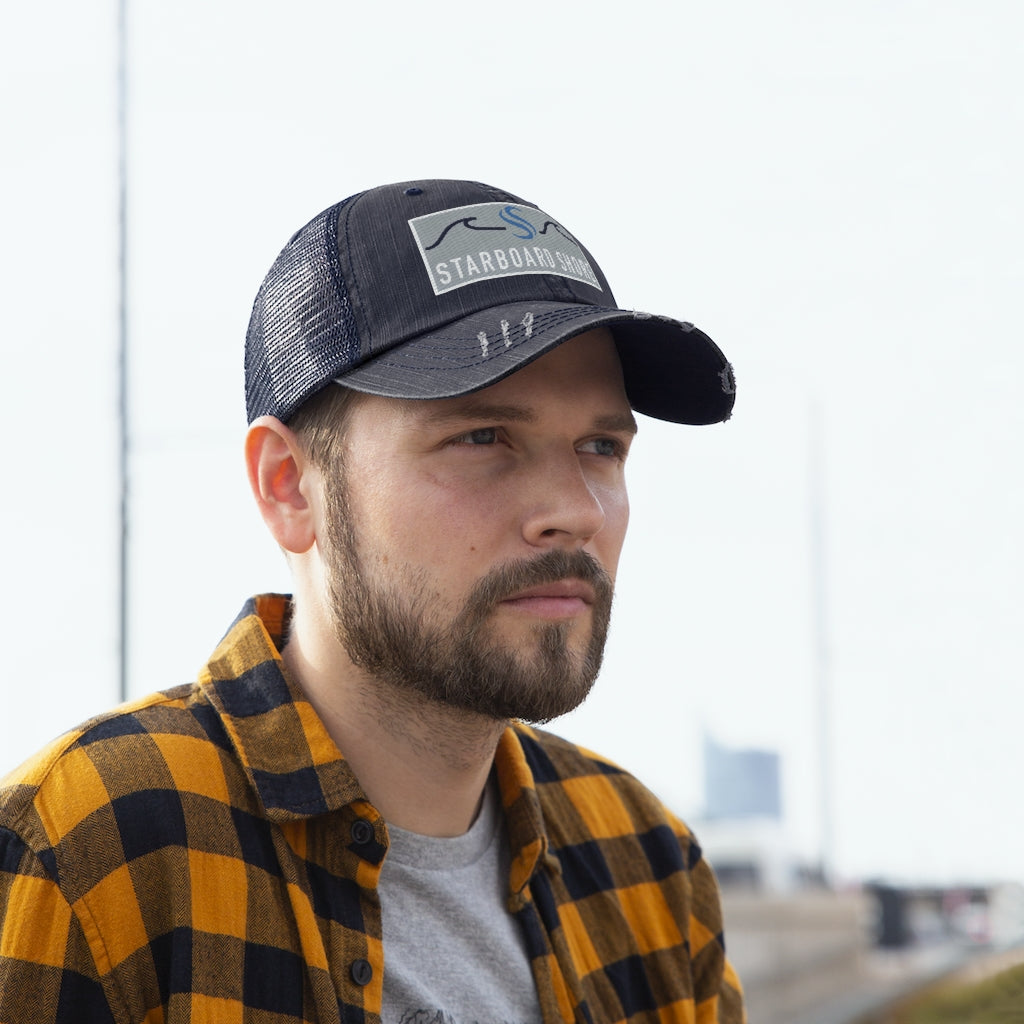 Embroidered Slogan and Logo Hat