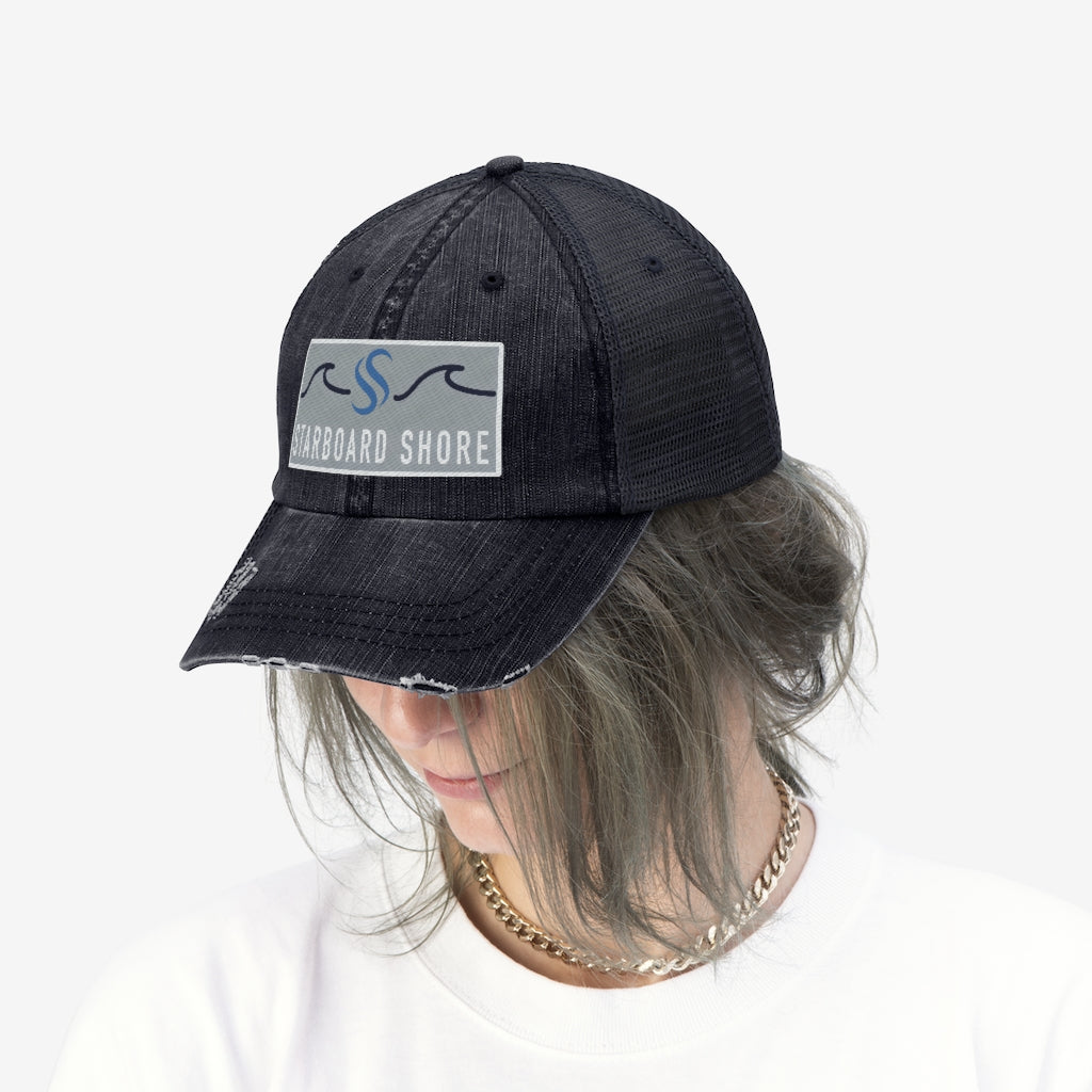 Embroidered Slogan and Logo Hat
